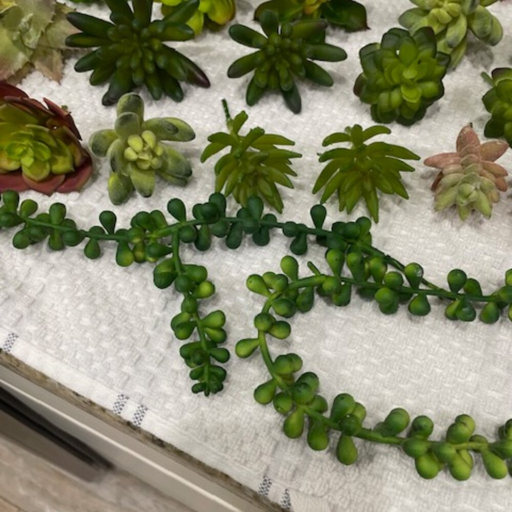 Faux Plant Succulents Lot of 26 Artificial Home Decor - Picture 5 of 7